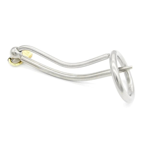 BDStyle Double Time Cock Plug Chastity Device with Urethral Stimulation - Male Chastity