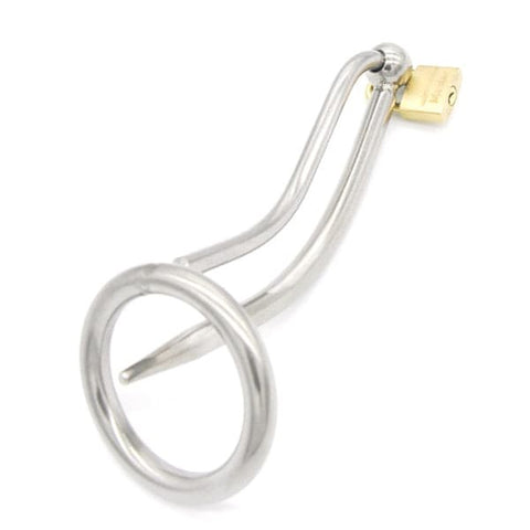 BDStyle Double Time Cock Plug Chastity Device with Urethral Stimulation - Male Chastity