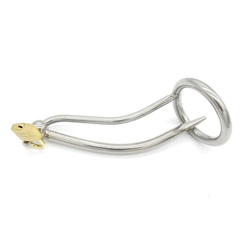 BDStyle Double Time Cock Plug Chastity Device with Urethral Stimulation - Male Chastity