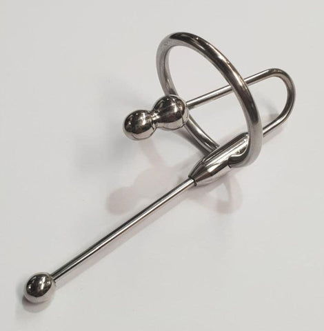 Unleash Intense Sensations Deluxe Urethral Plug & Ring Set with Dual Bobble - Penis Plugs