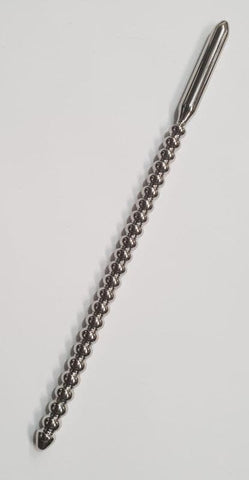 Hells Couture Duke Ribbed Steel Urethral Sound Medical Grade Metal - Penis Plugs