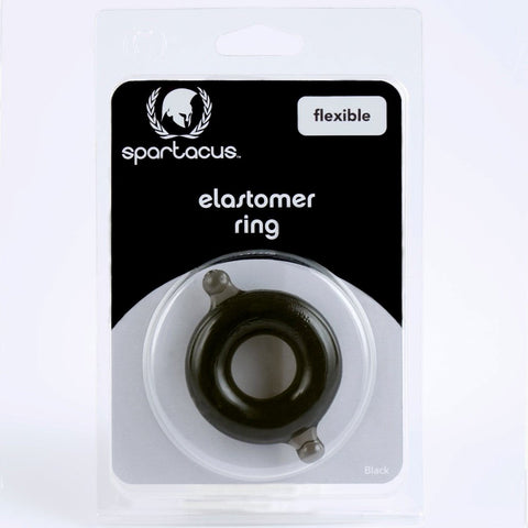 Spartacus Enterprises Elastomer Cock Ring Large Double Thickness Design - Cock Rings
