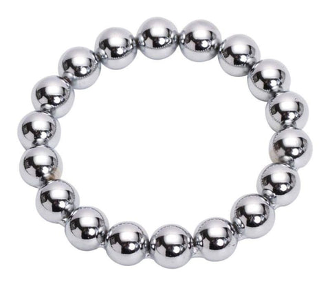BDStyle Essential Balled Cock Ring Metal Construction with Textured Balls - Cock Rings