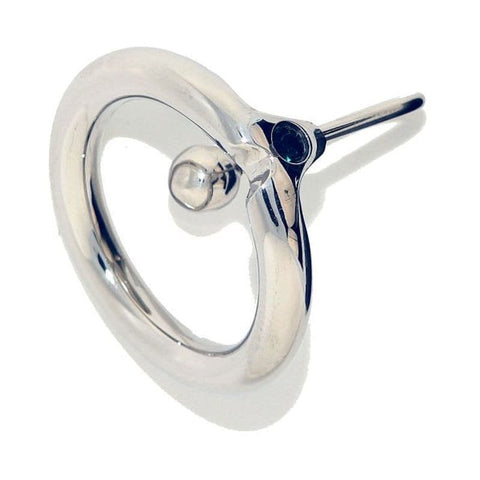 Hells Couture Fancy Sperm Stopper Black Crystal Urethral Plug - Penis Plugs