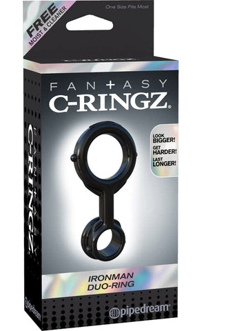Pipedream Fantasy C Ringz Ironman Duo Stretchy Cock Ring Dual Enhancement - Cock Rings