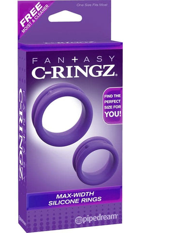Fantasy C Ringz Max Width Silicone Rings for Enhanced Erection Strength - Cock Rings