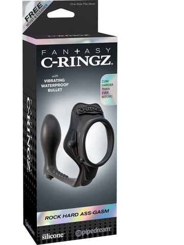 Fantasy C Ringz Rock Hard Ass Gasm Dick Ring with Dual Stimulation - Cock Rings
