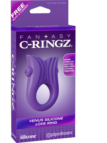 Pipedream Fantasy C Ringz Venus Silicone Love Ring Vibrating Cock Ring - Cock Rings