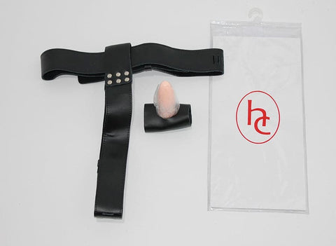 Hells Couture FetishWorks Leather Chastity Device with Removable Butt Plug - Male Chastity
