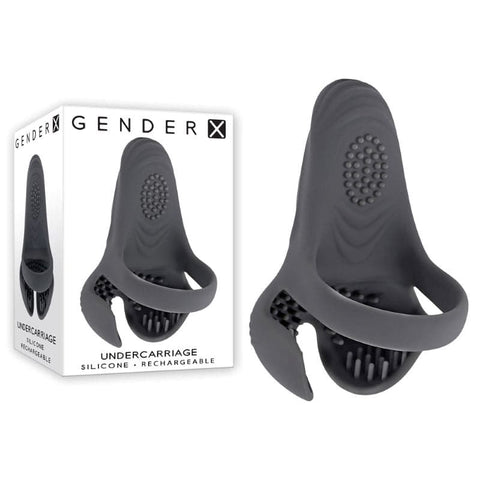Gender Inclusive Pleasure Enhancer Grey Vibrating Cock Ring 10 Speeds - Vibrating Cock Rings