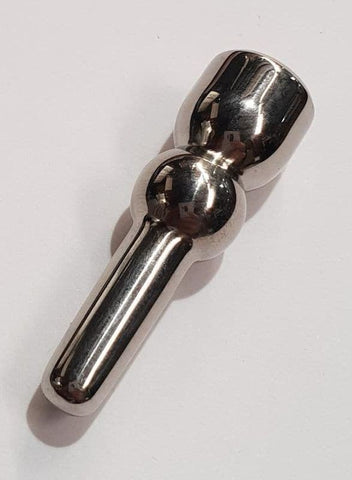 Hells Couture Glowstick Jewelled Ascending Penis Plug Ruby Gemmed Steel - Penis Plugs