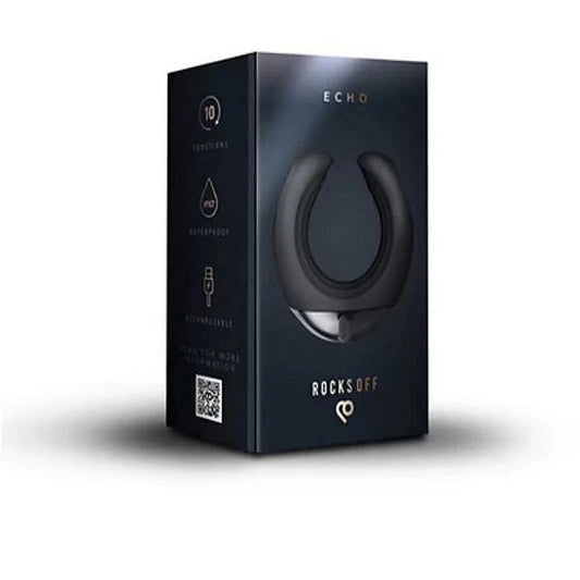 Echo Vibrating C-Shape Male Masturbator by Rocks Off - Masturbators and Strokers