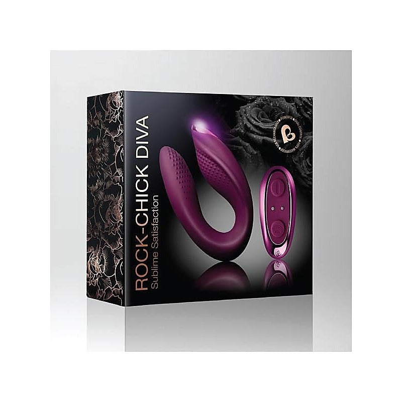 Rock-Chick Diva Dual Stimulation Vibrator by Rocks Off - G-Spot Vibrators