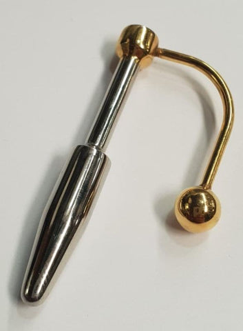 Hells Couture Golden Boy Penis Plug with Gold Plated Luxury Design - Penis Plugs