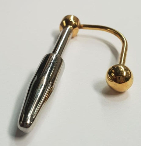 Hells Couture Golden Boy Penis Plug with Gold Plated Luxury Design - Penis Plugs