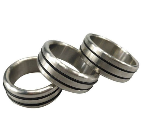 Hells Couture HootSuite Steel Cock Ring Medical Grade Enhancement - Cock Rings