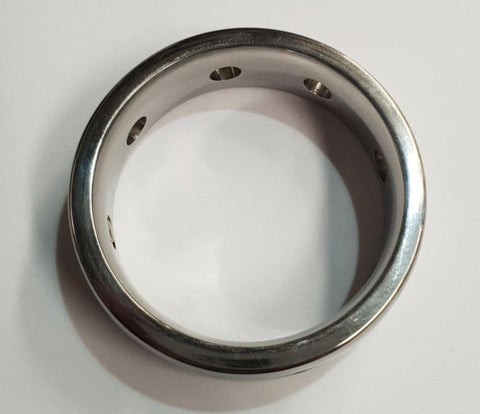 Hells Couture Hot & Cold Metal Cock Ring 15mm Temperature Play Enhancement - Cock Rings