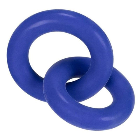 Hunkyjunk DUO Linked Cock/Ball Rings Dual Ring Stimulation System - Cock Rings