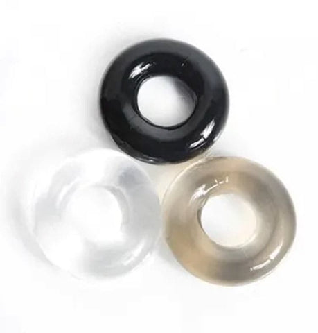 C1R Releasing Hunkyjunk HUJ3 C Ring 3 Pack with Plus Silicone - Cock Rings