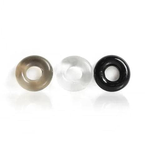C1R Releasing Hunkyjunk HUJ3 C Ring 3 Pack with Plus Silicone - Cock Rings