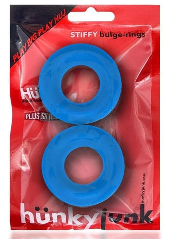 Hunkyjunk Stiffy Bulge Rings PLUS+Silicone Cock Ring Set - Cock Rings