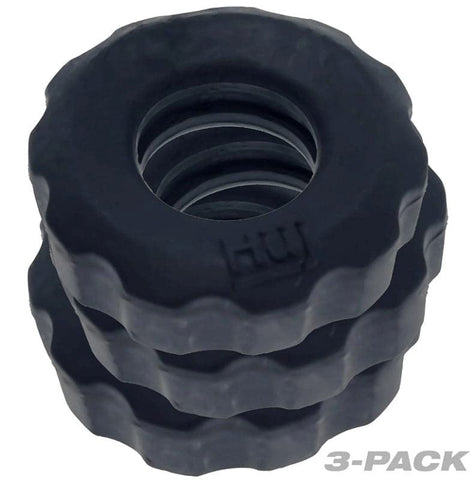 Hunkyjunk Superhuj C Ring 3 Pack with Plus Silicone Blend - Stretchy Cock Rings