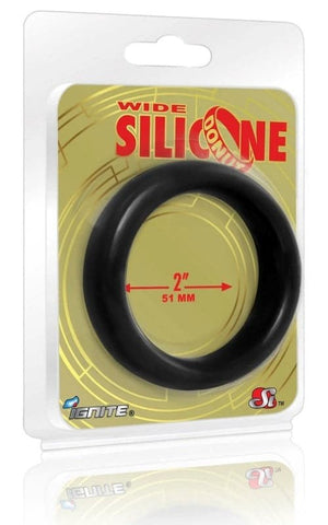 SI Novelties Ignite Wide Silicone Donut Premium Cock Ring - Ball and Cock Toys
