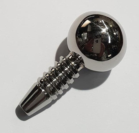 Hells Couture Imgar Ribbed Sperm Stoppers Medical Grade Steel - Penis Plugs