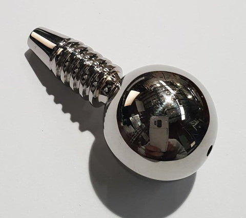 Hells Couture Imgar Ribbed Sperm Stoppers Medical Grade Steel - Penis Plugs