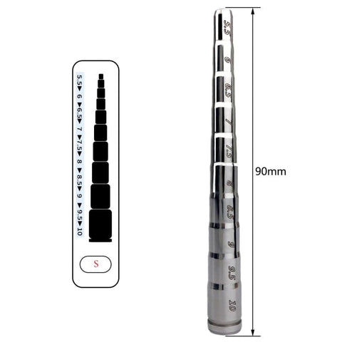 BDStyle Incremental Penis Plug with Scale Stainless Steel Urethral Toy - Penis Plugs