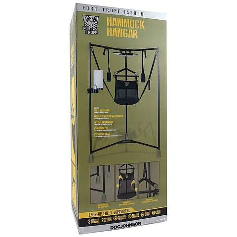 Doc Johnson Fort Troff Hammock Hangar BDSM Sling with Stable Frame - Cuffs and Restraints