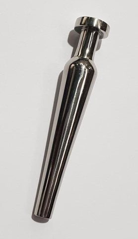 Hells Couture Injector Tapered Cum Thru Penis Plug Medical Grade Steel - Penis Plugs