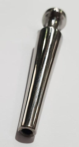 Hells Couture Injector Tapered Cum Thru Penis Plug Medical Grade Steel - Penis Plugs