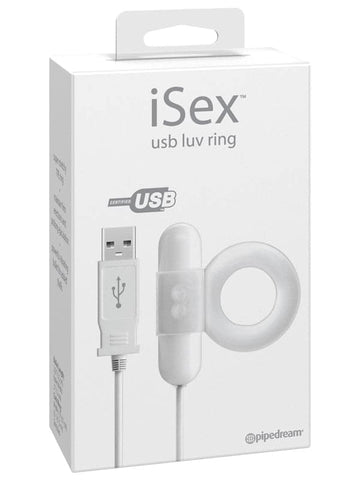 Pipedream iSex USB Luv Ring Vibrator with USB Charging Technology - Ball and Cock Toys