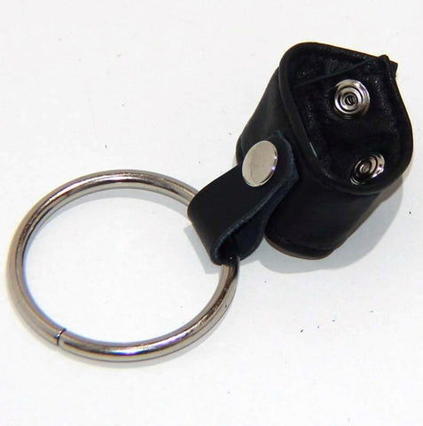BDStyle JadeRope CockRing Leather and Metal Dual Function Design - Cock Rings