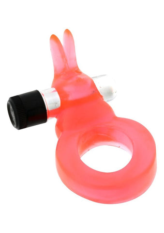 Seven Creations Jelly Rabbit Cock Ring with Vibrating Bullet - Cock Rings