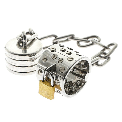 BDStyle Kalis Teeth with 4 Rows Scrotum Pendant Extreme CBT Device - Male Chastity