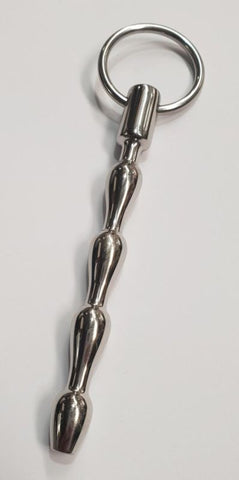Hells Couture Keeper Cum Thru Bulbed Penis Plug Surgical Steel - Penis Plugs