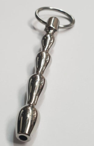 Hells Couture Keeper Cum Thru Bulbed Penis Plug Surgical Steel - Penis Plugs