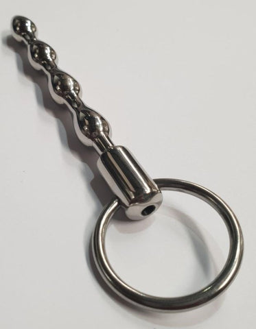 Hells Couture Keeper Cum Thru Bulbed Penis Plug Surgical Steel - Penis Plugs