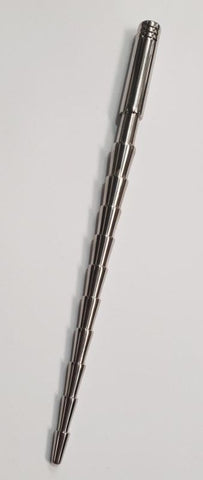 Hells Couture Kerato DOMINATOR Urethral Sound with Ribbed Texture - Penis Plugs
