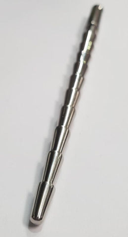 Hells Couture Kerato DOMINATOR Urethral Sound with Ribbed Texture - Penis Plugs