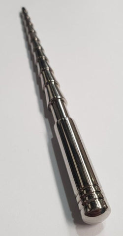 Hells Couture Kerato DOMINATOR Urethral Sound with Ribbed Texture - Penis Plugs
