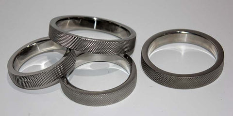 Hells Couture Knurled Surface Steel Cock Ring 10mm Premium Textured Design - Cock Rings