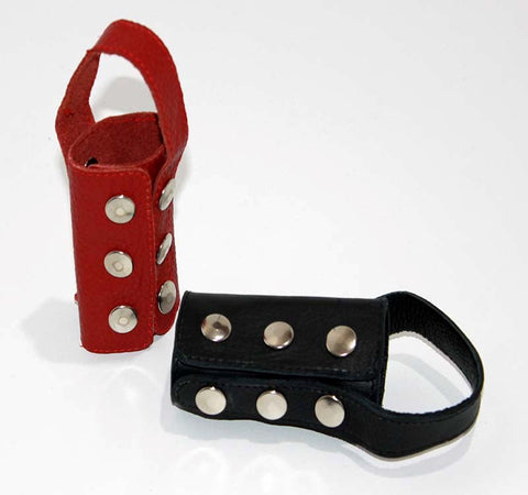 Hells Couture Leather Penis Sheath with Adjustable Ball Strap - Cock Rings
