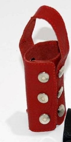 Hells Couture Leather Penis Sheath with Adjustable Ball Strap - Cock Rings