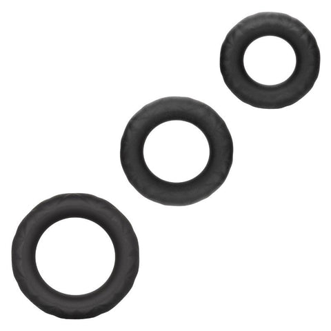 California Exotics Link Up Ultra Soft Supreme Stretchy Cock Ring Set - Ball and Cock Toys
