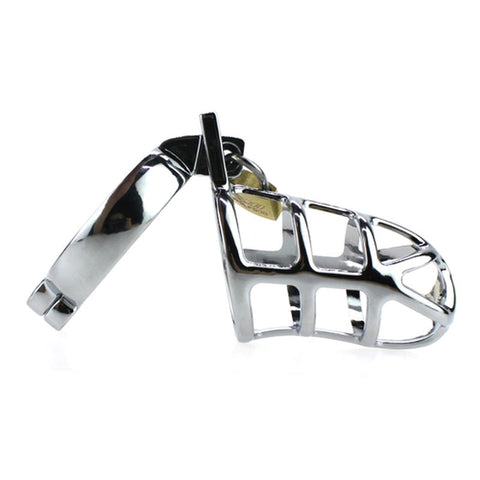 BDStyle Lions Den Steel Cock Cage Chastity Device - Ball and Cock Toys