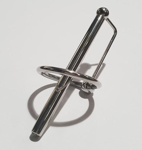 Hells Couture Long Princes Wand with Glans Ring Urethral Sound - Penis Plugs