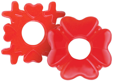 NS Novelties Love Me Tender Love Rings Heart Shaped Cock Rings - Cock Rings